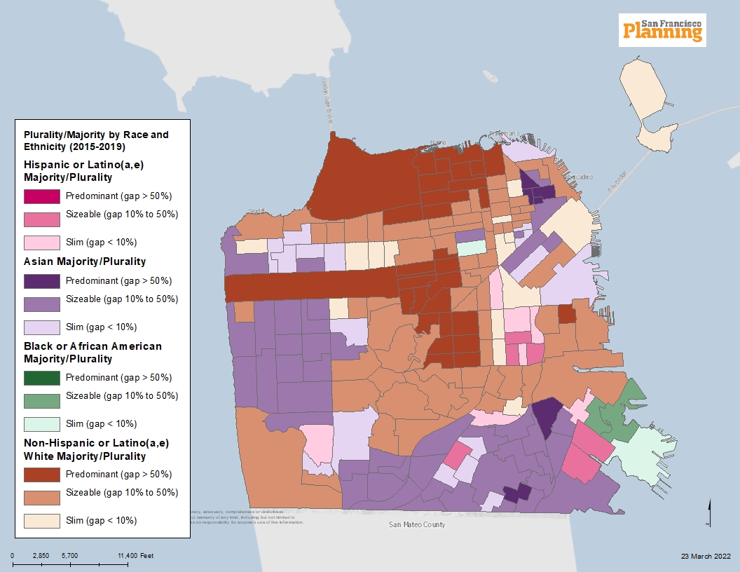 Figure 15. Map of predominant racial and ethnic concentrations and Racially and Ethnically Concentrated Areas of Poverty (R/ECAP) (2017).
