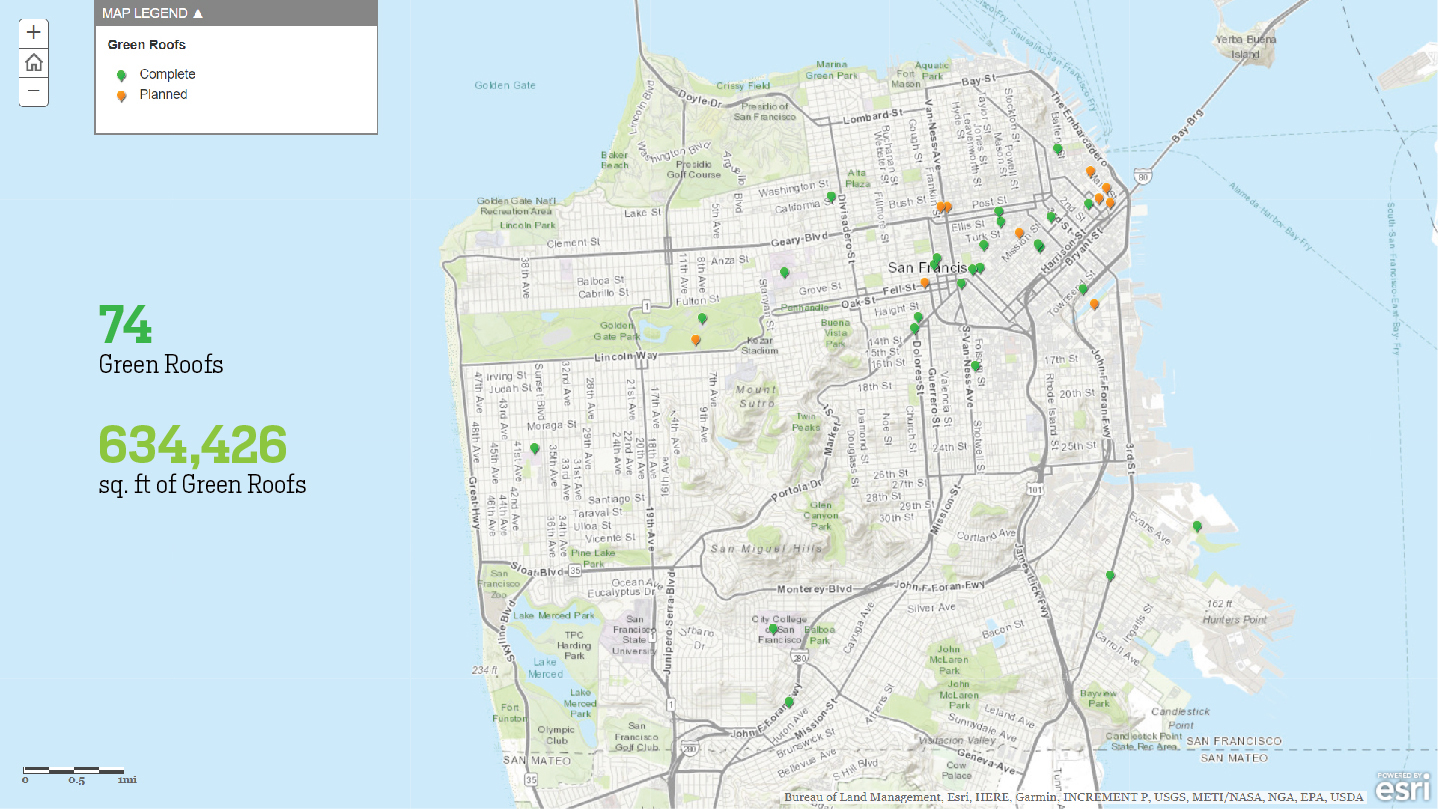 Figure 36. San Francisco has recently required certain development projects to provide a 'living roof'.